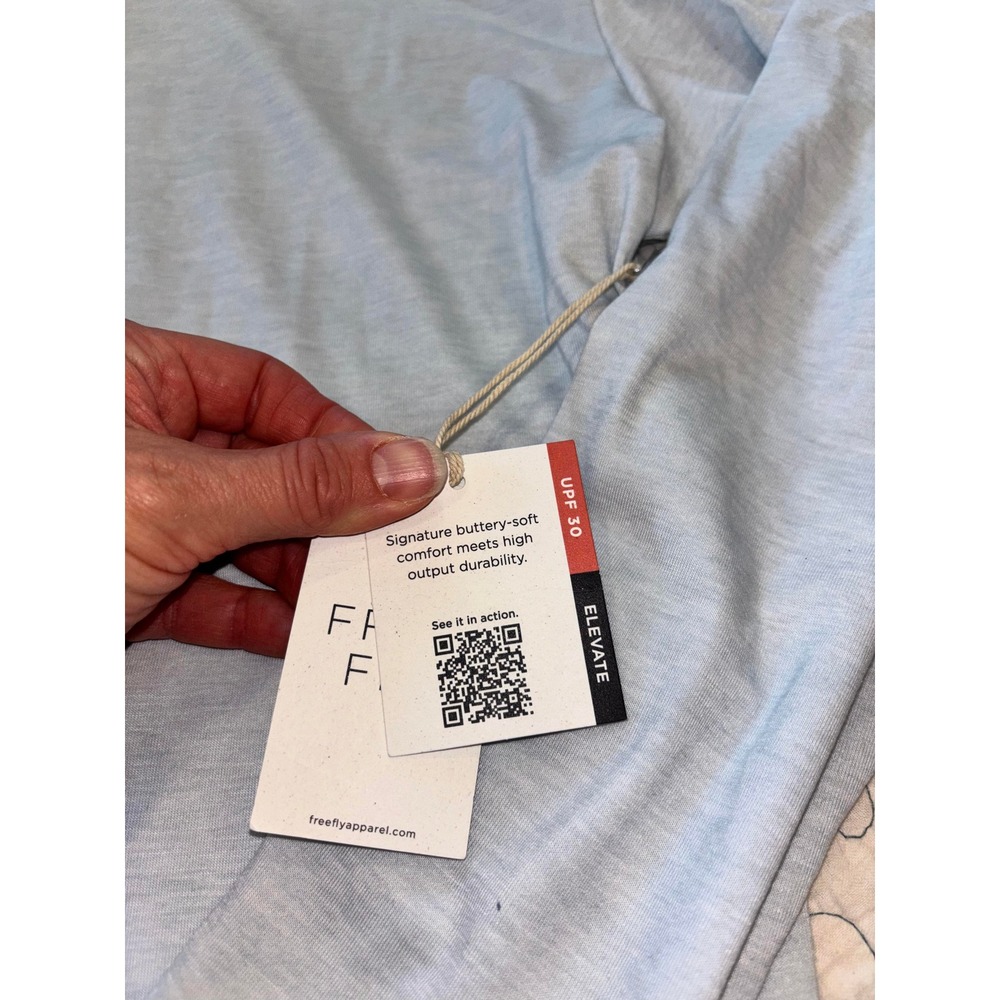 Free Fly Elevate Long Sleeve Women Heather Tide Pool Size Large - Picture 5 of 6